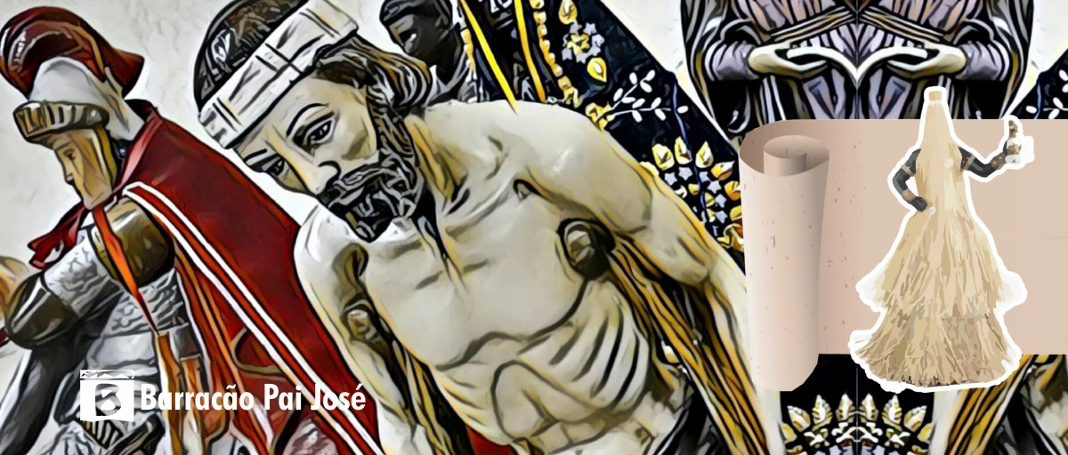 Representação visual do Orixá Obaluaiê, o senhor da cura e transformação