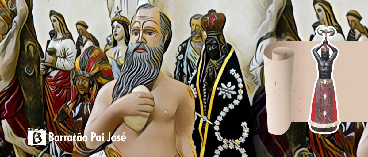 Representação visual do Orixá Xangô, o senhor da justiça e do trovão